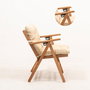 Hanah Home Silla de Jardín My027 Natural y Crema